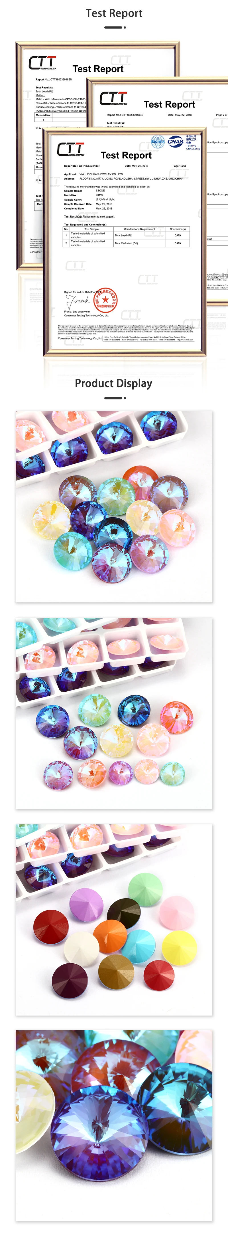 Mixed Mocha Fluorescence Rivoli Fancy Loose Rhinestones for Clothes Jewelry Decoration Pointback Strass Crystal Applique Beads