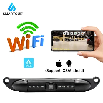 

For US License Plate Wireless Backup Camera wide View Angle Universal Waterproof Car License Plate Frame Reversing Camera