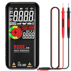 Multimètre Intelligent S10 avec grand écran LCD couleur, 3 résultats, Super grand écran LCD, affichage de la tension, multimètre 