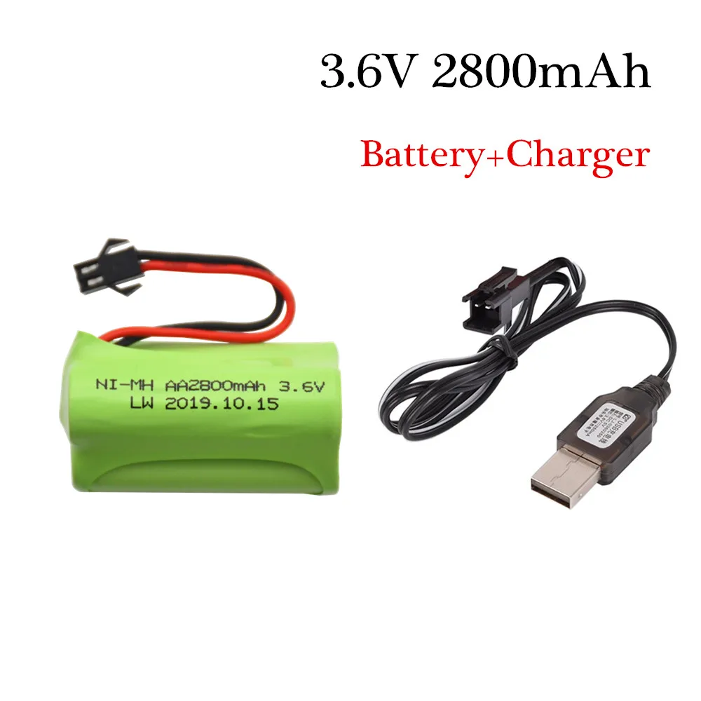 3,6 В 2800 мАч ni-mh аккумулятор с USB зарядным устройством nimh аккумулятор pilas recargables 3,6 В упаковка aa Размер ni mh для rc автомобиля Игрушечная модель инструментов