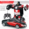 2IN1 Electric RC Car Transformation Robots One-key Deformation Car Outdoor Remote Control Sports Car Model  Children Boys Toys 4