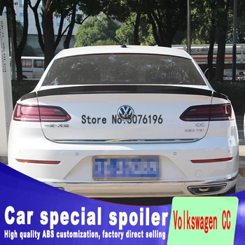 

For CC Spoiler 2019 Volkswagen CC Spoiler ABS plastic Material Car Rear Wing Color Rear Spoiler