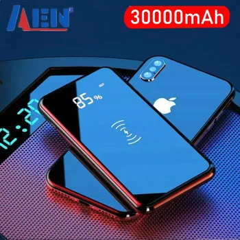 ミニ電源銀行iphone 11 × xr xiaomi Mi9サムスンミラースクリーンケーブルでpoverbank 30000 2600mah sluppytravel powerbank