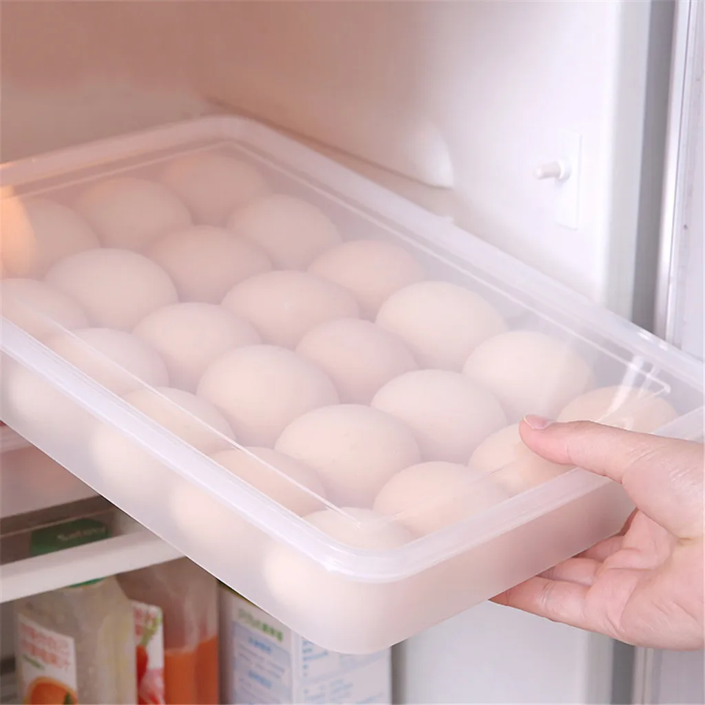 Кухонный Контейнер для яиц, 1 шт., Одноместный многослойный, для холодильника, еды, пельменей, яиц, герметичный контейнер для хранения, пластиковый ящик 1126#30