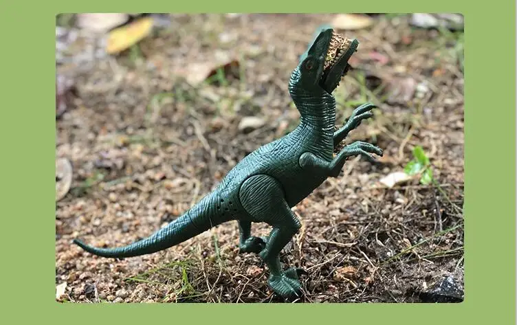 Comeback Юрского периода электрическая модель маленький динозавр T-Rex треугольный Тангенциальный пояс освещение и звук рот суставы может динамично
