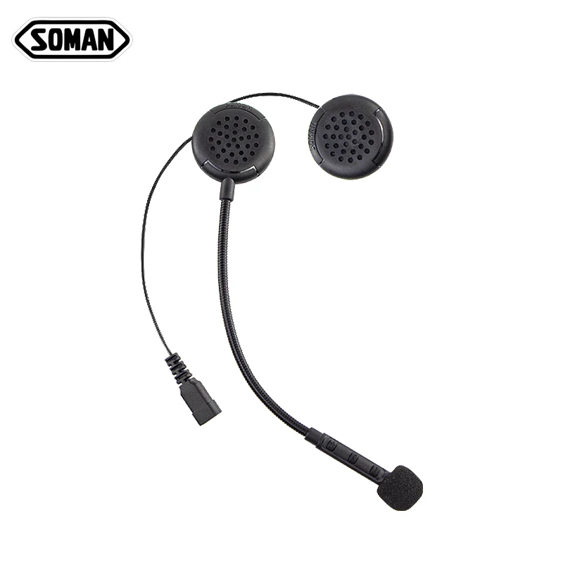 SOMAN Bluetooth гарнитура мотоциклетные шлемы наушники беспроводной Casco микрофон