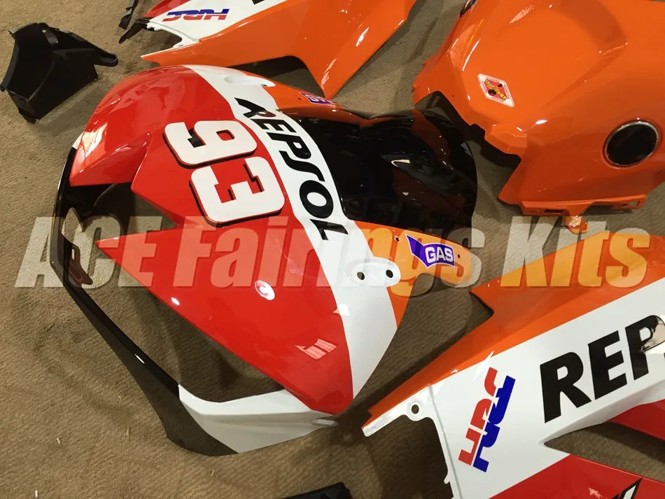 Инъекций ABS Полный комплект обтекателя подходит для Honda CBR600RR 13, 14, 15, 16, 17, F5 2013 Обтекатели Repsol 93