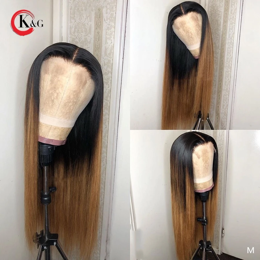 KungGang 8 "-24" 13*6 кружевные передние человеческие волосы парики с детскими