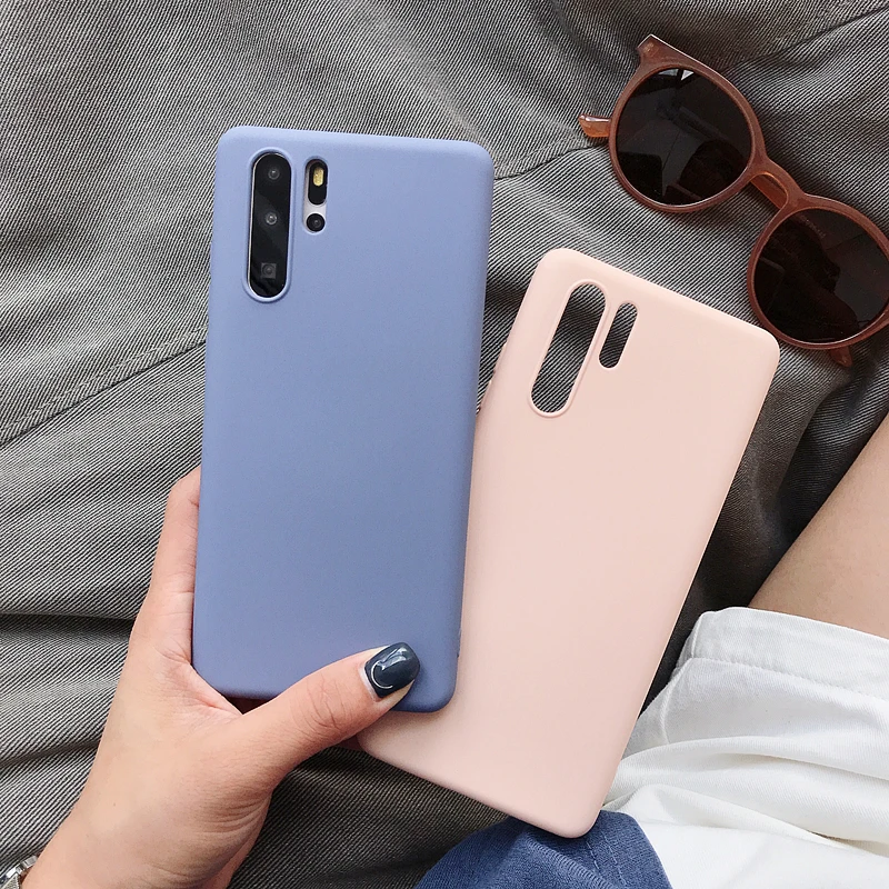 

Silicone Matte Candy Case On For Honor 8X 8A 9X 9 10 lite View 20 7C 7A Pro Case Soft TPU Ultra-thin Phone Cover