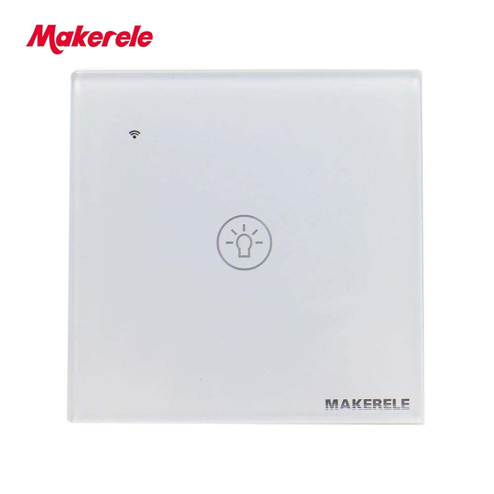 Makerele Wi-Fi настенный светильник сенсорный выключатель Tuya/приложение Smart Life Беспроводной Управление 1/2/3/4 банды Google Home Aamazon Alexa Голосовое управление Управление