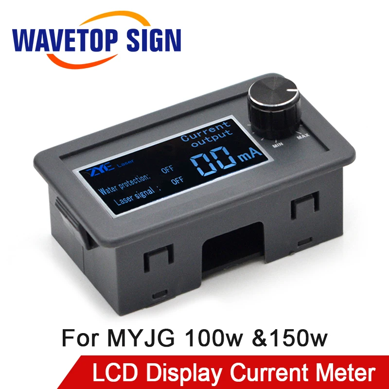 WaveTopSign ЖК дисплей CO2 измеритель тока внешний экран для MYJG100W и 150W Co2 лазерный