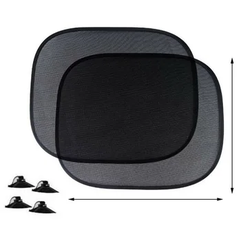 

4pcs/Set Sun Visors Black Auto Side Window Sunshade Shade Cover UV Shield