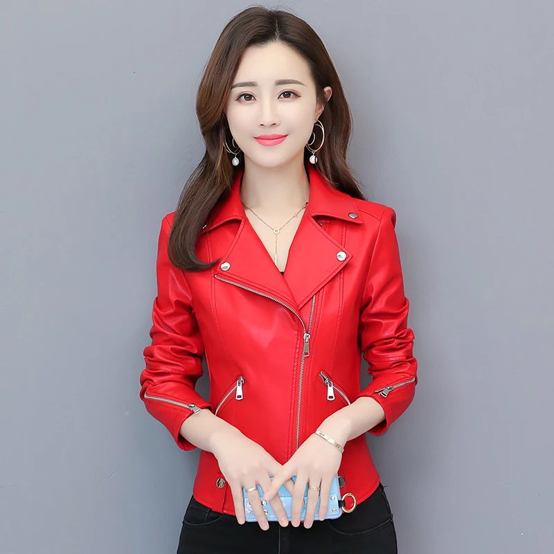 

New 2020 Season Genuine Clothing Woman Self-cultivation Sheep Skin Jacket Short Small Leather Freeshipping
