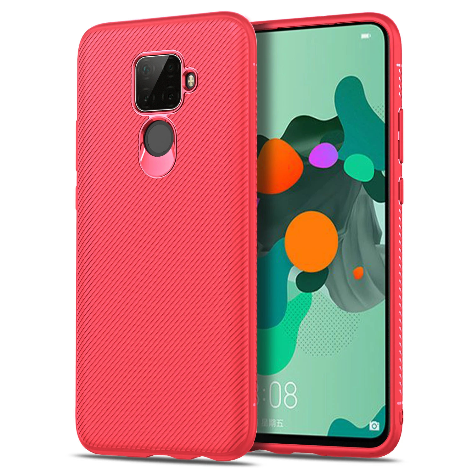 Роскошный твил текстурированный Мягкий ТПУ чехол для телефона HUAWEI P30Pro P30lite Psmart Z Mate30 Mate30pro Mate30lite чехол для телефона