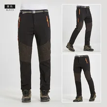 Уличные брюки мужские и женские матовые и толстые водонепроницаемые ветрозащитные флисовые брюки теплые мягкие брюки весна, осень и зима