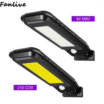 

10pcs 40/60 LED 100/210 COB Solar Street Lights Outdoor Security Waterproof Motion Sensor Wall Lamp Home Garden Lighting