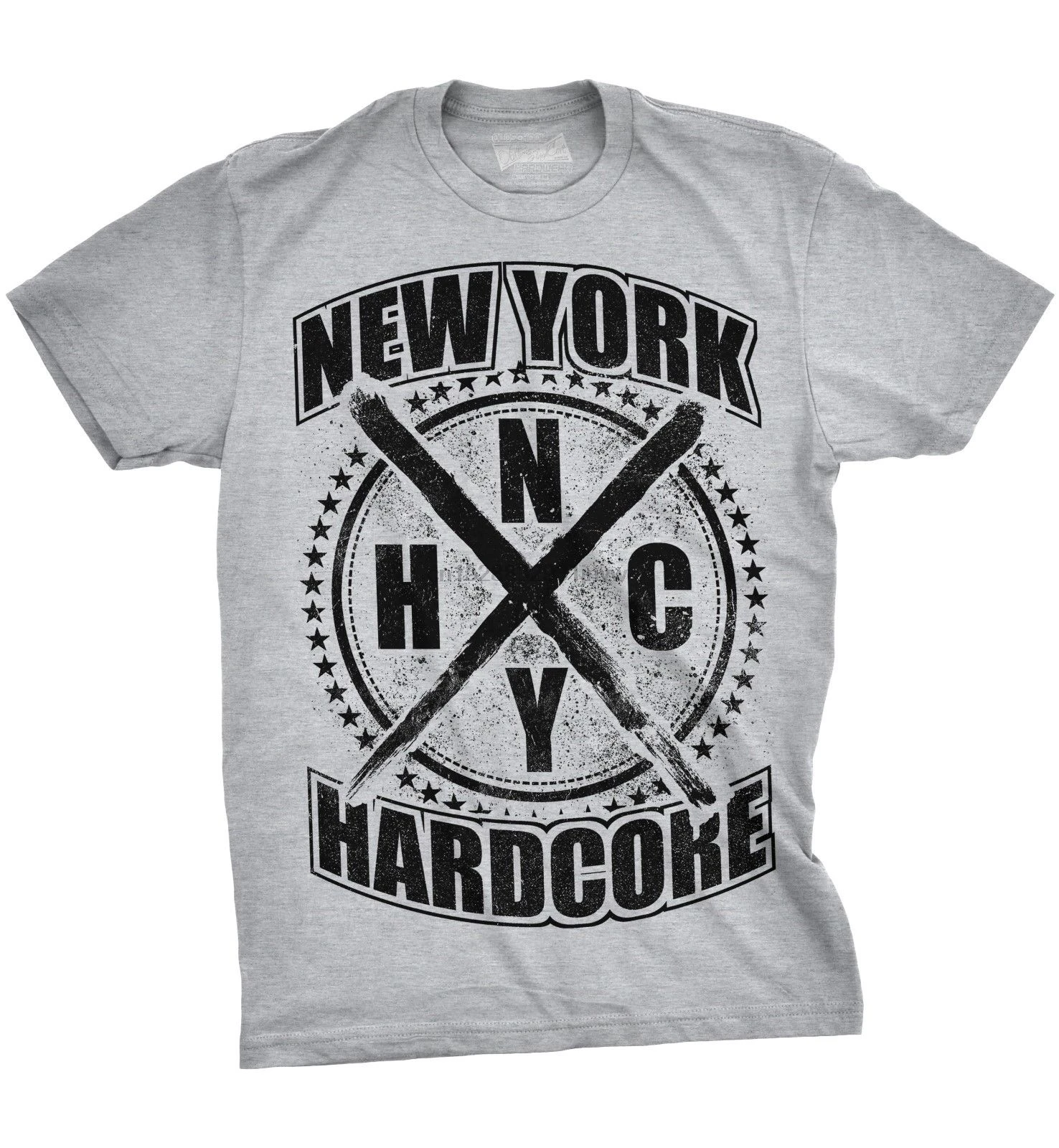 Футболка New York Hardcore CROSS Heathergray S 3XL NYHC Agnostic Front Madball Мужская хлопковая футболка с