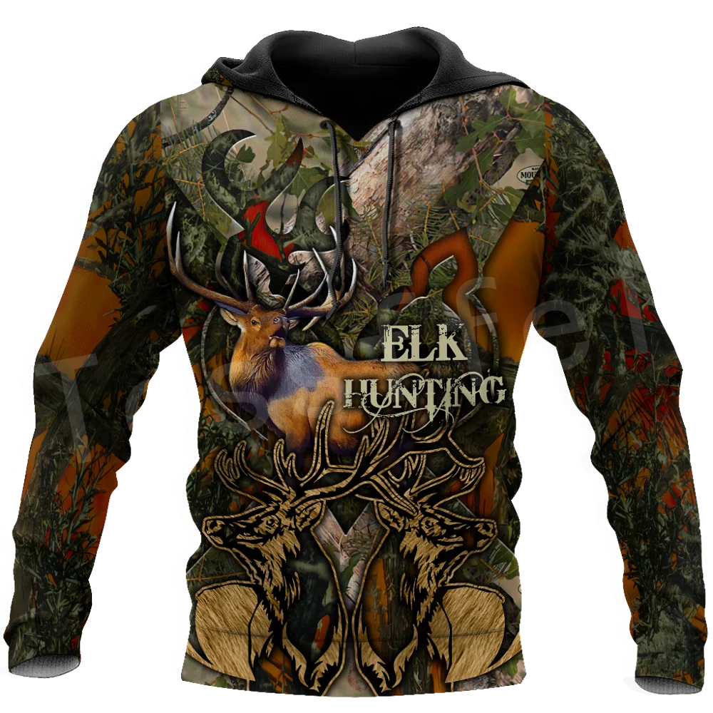 

Tessffel Deer Elk Bow Hunter Animal Hunting Camo Tattoo 3DPrint Men/Women Autumn Pullover NewFashion Streetwear Funny Hoodies D7