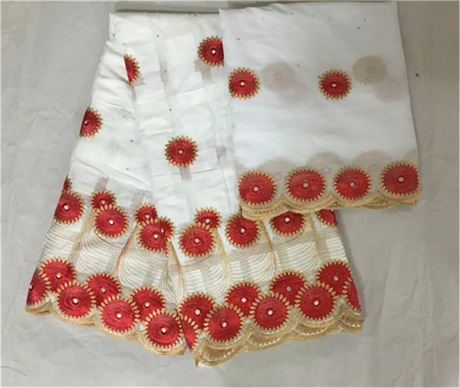 Нигерийские кружевные ткани, швейцарская вуаль, швейцарское кружево, последняя высококачественная ткань из Дубая с камнями для свадьбы, 5+ 2 ярдов/партия - Цвет: as picture