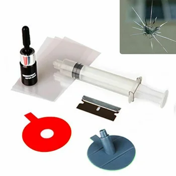 

Car Windshield Repairing Kit Window Cracked Scratch Tool Glue DIY Safety Glass Sticker Auto Paint Dent Repair Tools