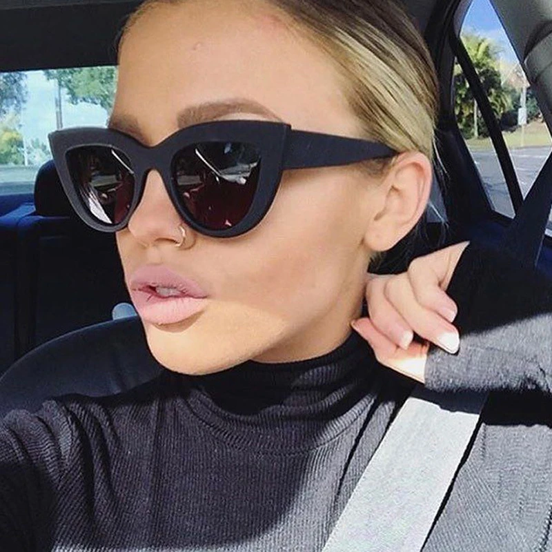 oversized square sunglasses Brand Cat Eye Sunglasses Woman Fashion Vintage Sun Glasses Female Retro Designer Classic Cateye Gradient Oculos De Sol raybans women