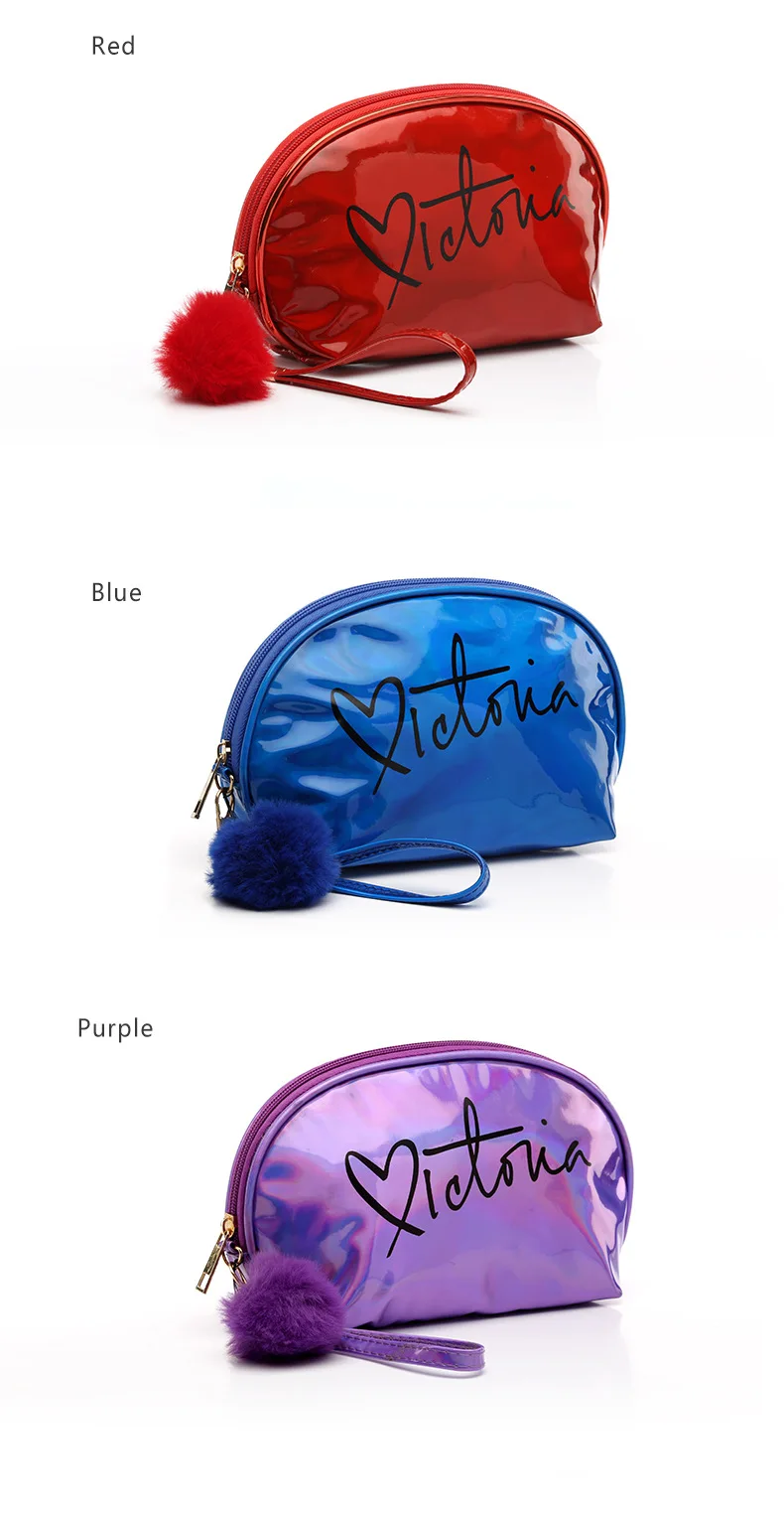 Женская переносная сумка для путешествий, сумка-Органайзер, набор туалетных принадлежностей, сумка для макияжа, водонепроницаемые лазерные косметички, Полиуретановая упаковка
