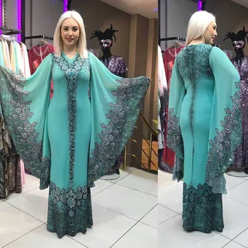 

Long Hijab Evening Party Dress for Women Elegant Kaftan Black Abaya Islamic Clothing Caftan Marocain Ankara African Print Dress