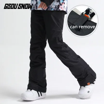 

GSOU SNOW Women Ski Pant Snowboard Trouser Windproof Waterproof Outdoor Sport Wear Female Winter Pant Strip Pant Warm Wear New