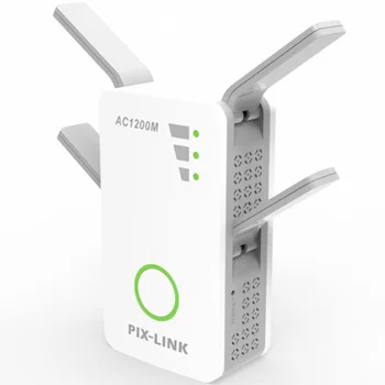 

2.4G / 5G WiFi Repeater Signal Booster Dual Band AP 1200Mbps Wireless AC Extender Router Amplifier WPS With 4 High Gain Antennas