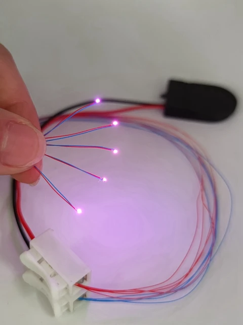 5PCS Pre-wired #0402 Smd Leds 3v 10 Colors 30cm Connection Wires,hobby Model Kit Railroad/Railway/Starship/Gundam Lighting 0402rose