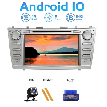 

DVD CD Car Multimedia Player Android 10.0 For Toyota Camry 2007-2011 Car GPS Radio Stereo DVD Player 8 Core 4GB RAM ROM 64GB