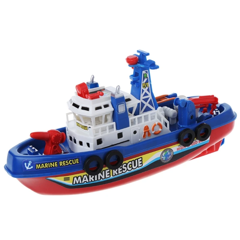 Электрическая лодка Детские морские спасательные игрушки навигация игрушечный военный корабль подарок на день рождения K4UE