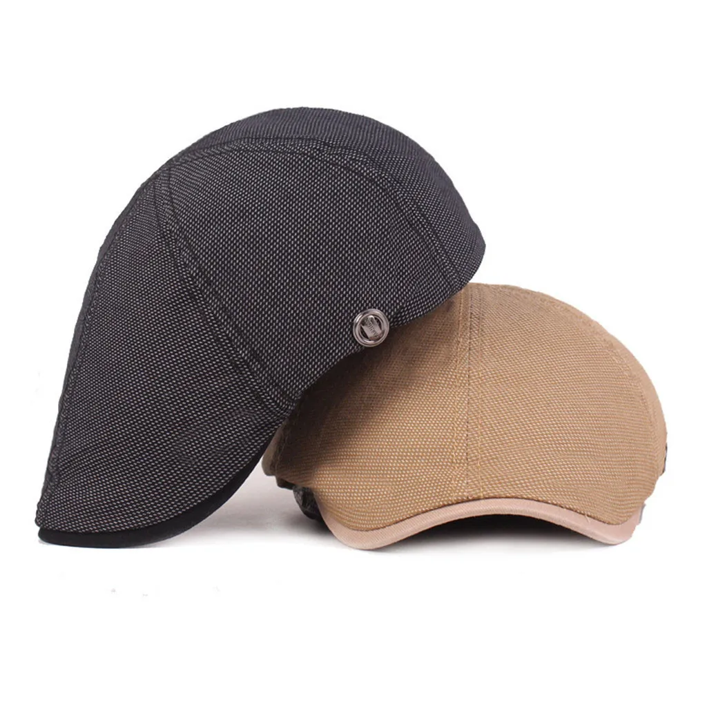 KLV береты унисекс Мужская и женская плоская кепка Newsboy Baker береты Duckbill Golf водительский таксистский головной убор 0822