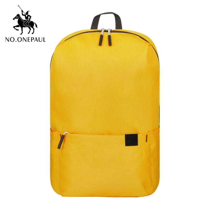 NO.ONEPAUL женские рюкзаки для путешествий рюкзак для ноутбука известный бренд школьный Повседневный mochila женский мини рюкзак - Цвет: PCKG yellow