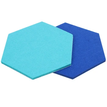 

New 5Pcs/Set Hexagon Felt Board Hexagonal Felt Wall Sticker Multifunction 3D Decorative Home Message Board Self-Adhesive Kids Ro