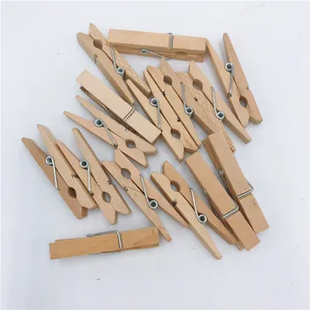 

2000pcs/lots 25mm 35mm 45mm 60mm 72mm log Wooden Clips Photo Clips Clothespin Craft Decoration Clips School Office clips