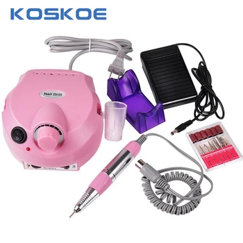 

KOSKOE Electric Nail Drill File Salon Machine Apparatus Set Pedicure 35000RPM Electile Drill Polish Bits Tools Set