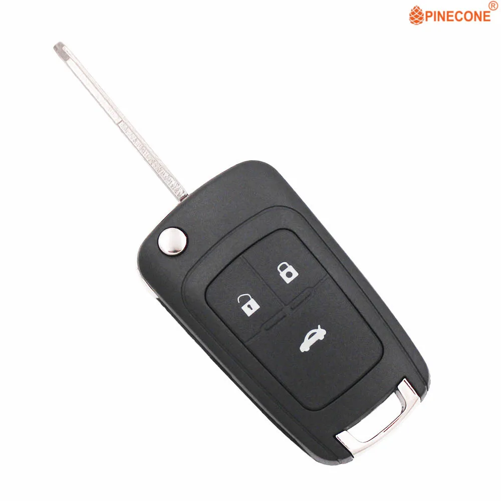 

PINECONE for Chevrolet Epica 2013 3 Button Key Replace Flip Folding Car Fob Key Shell Case