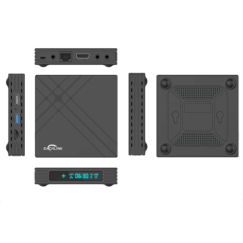 HOT-H6 Мини Смарт ТВ приставка Allwinner H6 Android 7,1 Android ТВ приставка 3 ГБ 32 ГБ 2,4G Wifi 100 Мбит/с Bt4.1 6 к H.265 приставка ТВ