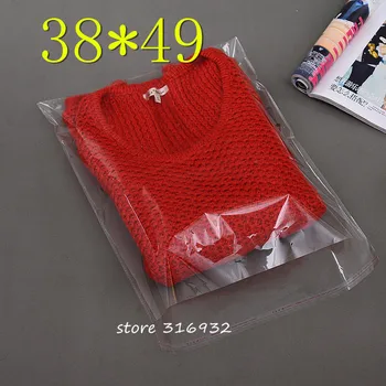 

Clear Resealable Cellophane/BOPP/Poly Bags 38*49cm Transparent Opp Bag Packing Plastic Bags Self Adhesive Seal 38*49 cm