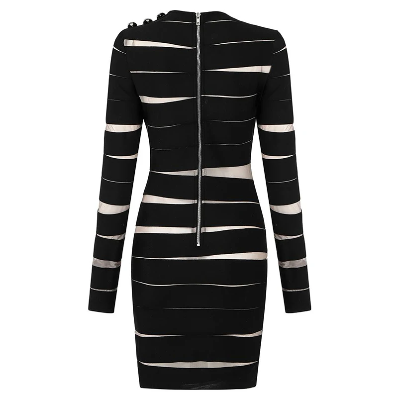 LD LINDA DELLA Long Sleeve Maxi Dress Women's V