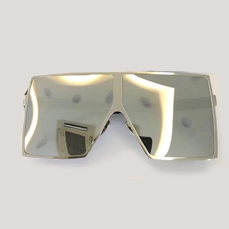 No2 Sunglasses Квадратные Солнцезащитные очки в стиле стимпанк, Женская Большая оправа с градиентными линзами UV400,, модные очки, аксессуары, солнцезащитные очки - Цвет линз: No2 Sunglasses