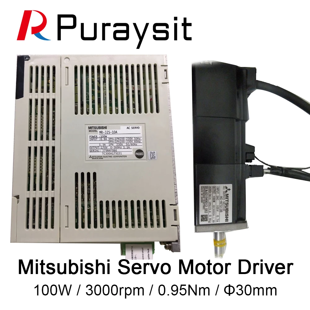 Mitsubishi Servo Motor HC-KFS13 100W 3000RPM и драйвер HC-KFS13B | Обустройство дома