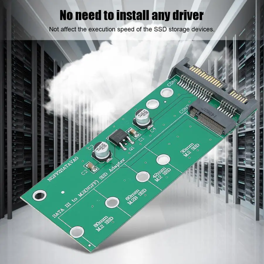 M.2 NGFF SSD на SATA3 6GBbps адаптер Riser Card конвертер для MacBook Pro Unibody 13 дюймов A1278 'x1