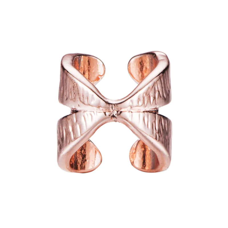 Cross-rose color Простой серебристый цвет, клипсы для ушей, женские, девичьи, корона, u-образные серьги, без ушей, звезда, очаровательные аксессуары для ушей, без пирсинга, серьги-клипсы - Metal Color: Cross-rose color