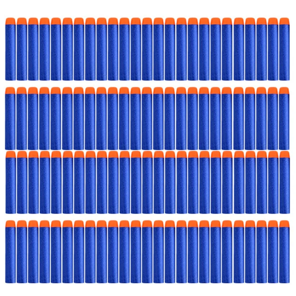100pcs 7.2cm Refill Bullets for Nerf N-Strike Elite Series Blasters  Compatible Soft Bullet Toy Guns Outdoor Kids Shooting Toys Gift (5)