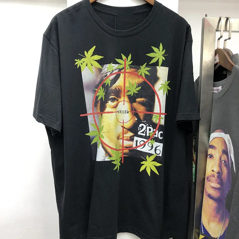 Негабаритных 2pac футболки Для мужчин Для женщин хлопок Тупак футболки высокого качества; короткий рукав; футболка