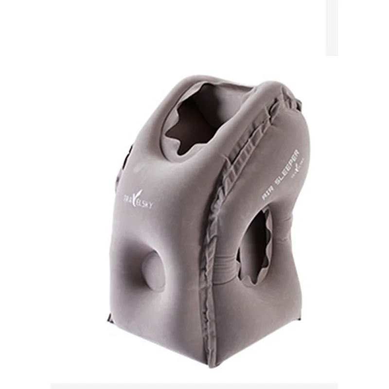 

2019 New Flocking Travel Accessories Inflatable Pillow Siesta Car Plane Pillow Light And Convenient Travel Organizer