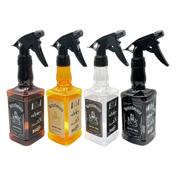 

450ML Hairdressing Spray Mist Bottles Square Shape Refillable Bottle Salon Barber Hair Applicator Water Sprayer Bottles Tools