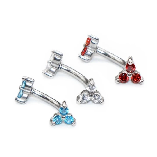 1Pc 16G Surgical Steel Eyebow Ring Stud Banana Rings Curved Barbell Cartilage Piercing Tragus Helix Lip Bar Body Jewelry Women - Image 6